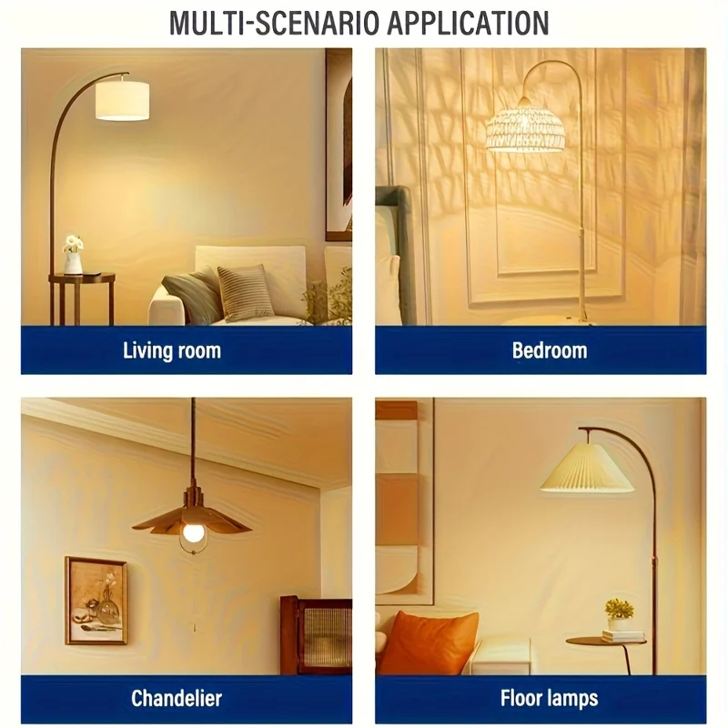 RGB Light Bulb Built-in 3600mAh Battery Remote Control Stepless Dimming LED Mood Light with Detachable E27 Base