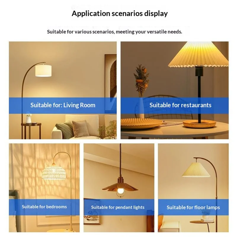 LED Mood Light Built-in 5000mAh Battery 3 Color Temperature Stepless Dimming Light Bulb with Detachable E27 Base