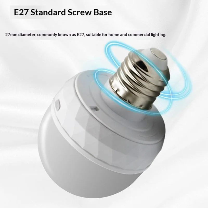 LED Mood Light Built-in 5000mAh Battery 3 Color Temperature Stepless Dimming Light Bulb with Detachable E27 Base