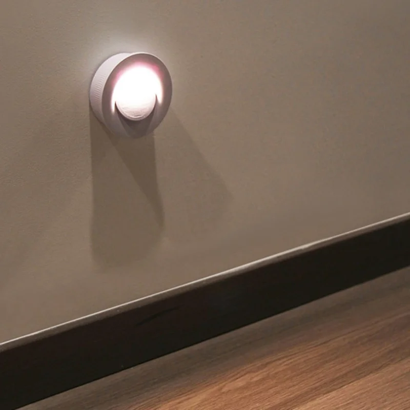 Rechargeable LED Step Light Radar Motion Sensor Wireless Night Light for Stair Hallway Wall Corner - Warm Light