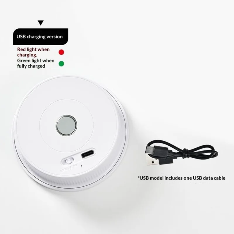 Rechargeable LED Step Light Radar Motion Sensor Wireless Night Light for Stair Hallway Wall Corner - Warm Light