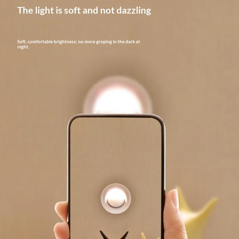 Rechargeable LED Step Light Radar Motion Sensor Wireless Night Light for Stair Hallway Wall Corner - Warm Light