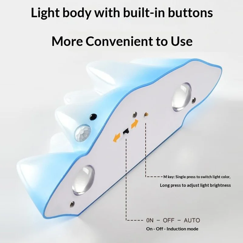 Snow Mountain Shape Rechargeable RGB Motion Sensor Light Remote Control Magnetic Night Light