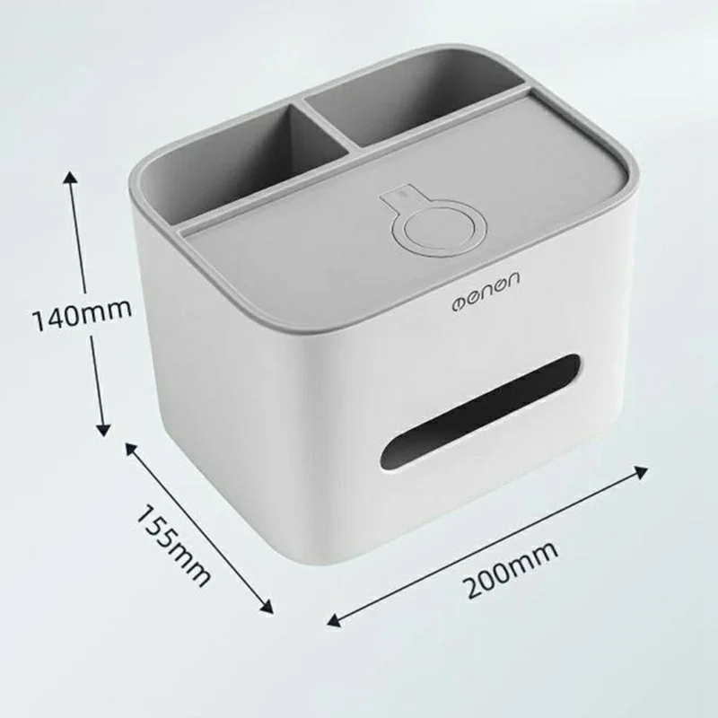 MENGNI 808 Portatessera Multifunzionale Organizzatore per Oggetti Vari con Supporto per Telefono - Grigio