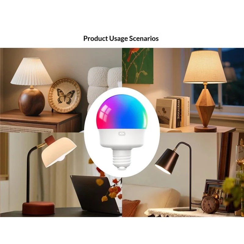 T130-RGBCW 2 RGB Night Light with 1 Remote Control E27 Dimmable Rechargeable Ambient Light with Timer