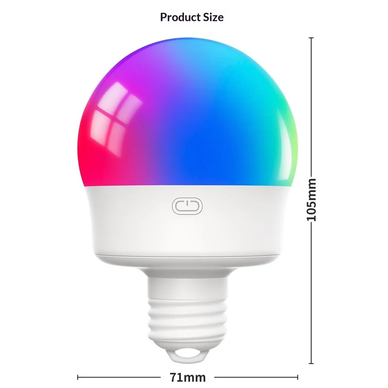 T130-RGBCW 2 RGB Night Light with 1 Remote Control E27 Dimmable Rechargeable Ambient Light with Timer