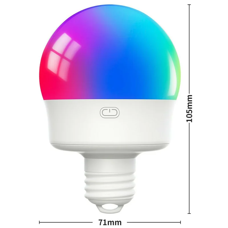 T130-RGBCW 2 RGB Night Light with 2 Remote Control E27 Dimmable Rechargeable Ambient Light with Timer