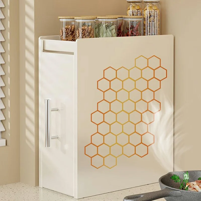 Rack à épices escamotable de 11,5 cm de profondeur, 2 niveaux, en acier au carbone, organisateur de rangement pour comptoir de cuisine - Blanc