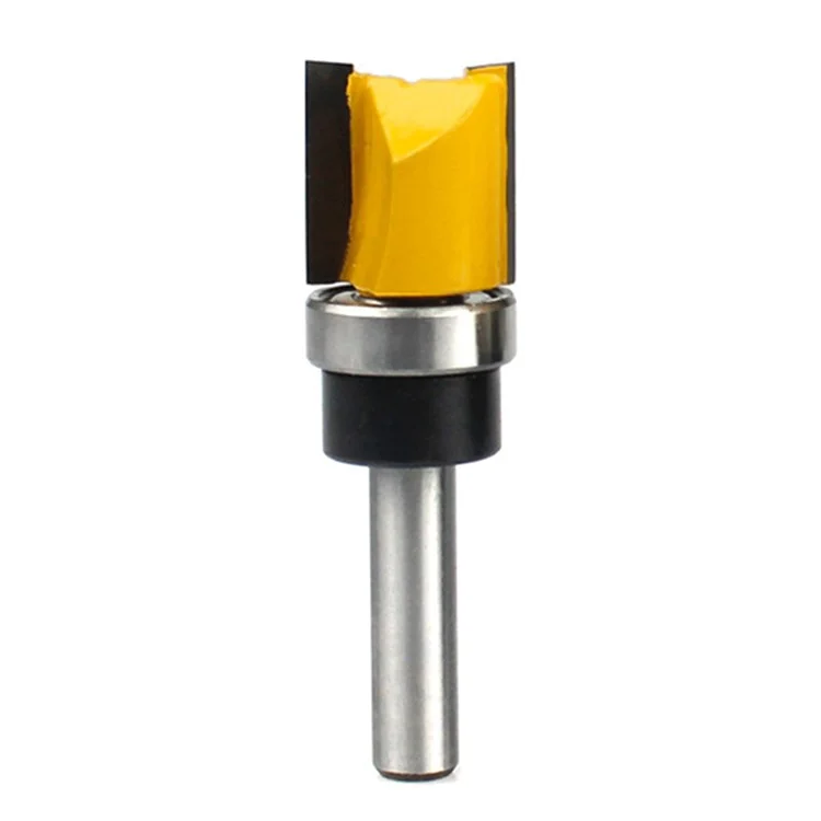 C08-013-081920 8 x 3 / 4 x 20 mm Fräser aus Hartlegierung, gerade, für Holzbearbeitung, Fräsmaschine, Trimmer, mit Gleitlager, Schneidwerkzeug mit Kunststoffbox