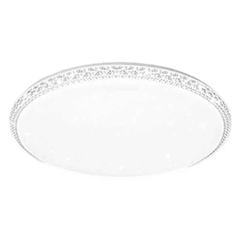 30 cm 24 W vitljust kristallstil LED-taklampa minimalistisk runda taklampa till vardagsrum och sovrum – vit