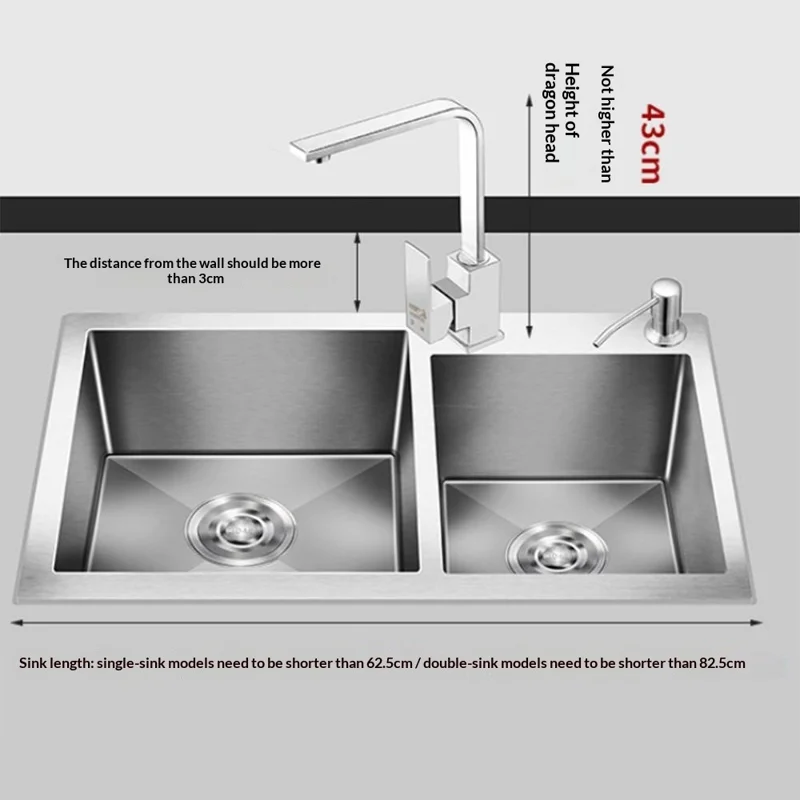 85 cm køkkenvaskemaskine tørreskab i rustfrit stål over vask opbevaringsorganisator hylde - Sort