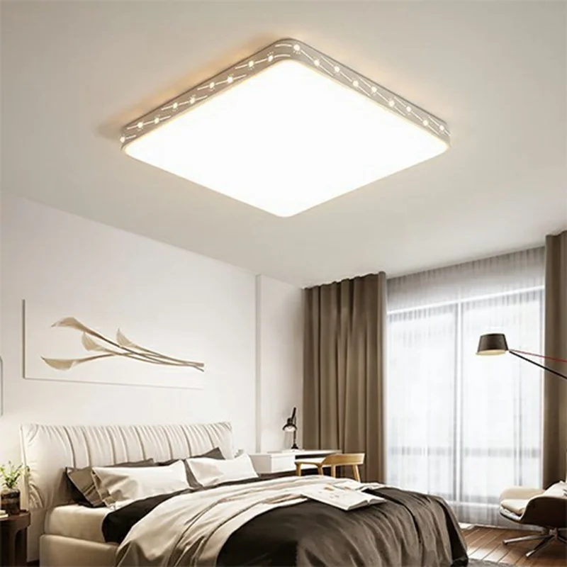 Lampada a Soffitto LED Quadrata 50x50 cm 72 W, Luce a Soffitto a Scomparsa con 3 Temperature di Colore per Camera da Letto / Cucina / Soggiorno