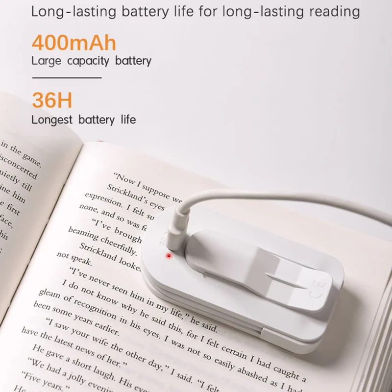 F26 3 Color Temperatures Clip-on Reading Light Mini LED Desk Lamp for Students Study - Pink