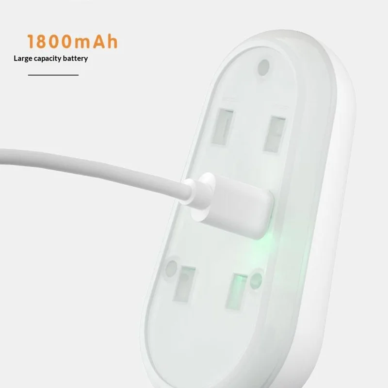 F21 RGB Toilet Sensor Light with UV Sterilization Rechargeable Motion Sensor Toilet Night Light - White