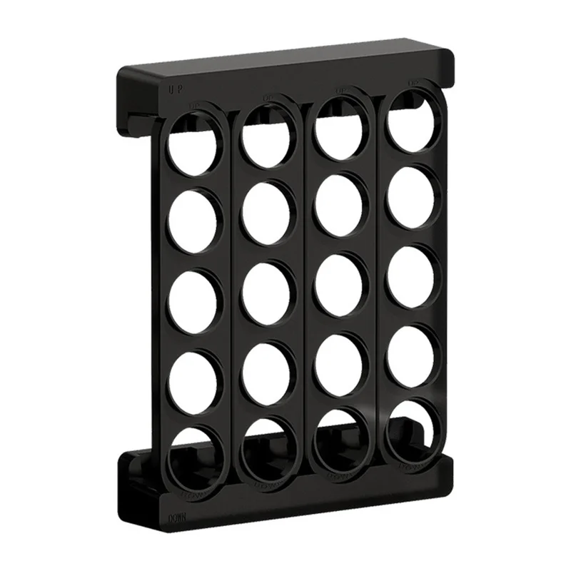 Support Murale pour Capsules de Café K-Cup, Rangement Mural de 20 Trous, Fixation Magnétique sans Perçage, Noir