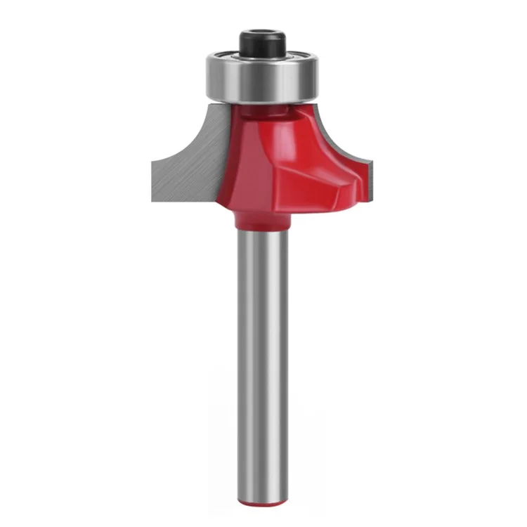 MC01035S25 1 / 4 Inch Shank Round Over Bit Wood Trimming Router Bit Wood Milling Cutter with Plastic Box