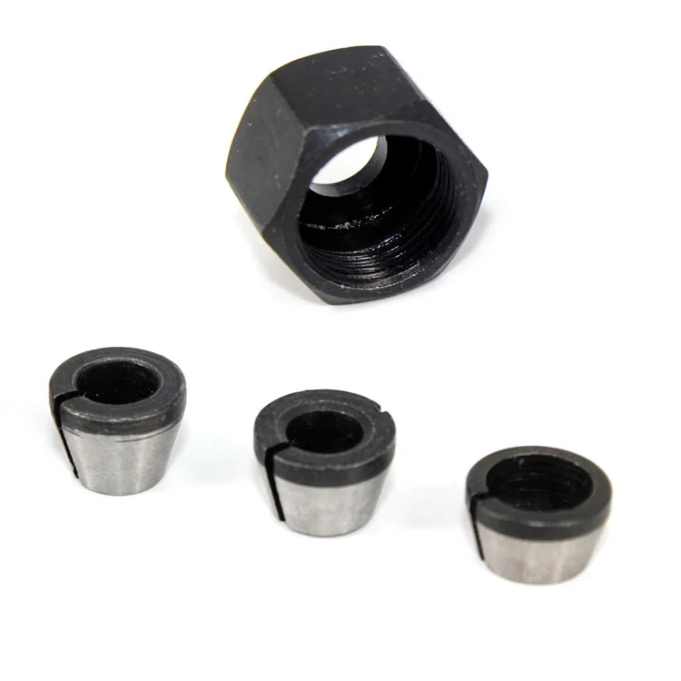 Ensemble de 6 pièces Porte-outils Collet Router Set Têtes de Vis Écrou Adaptateur 6mm / 6,35mm / 8mm pour Machines de Rognage, de Sculpture et de Fraisage