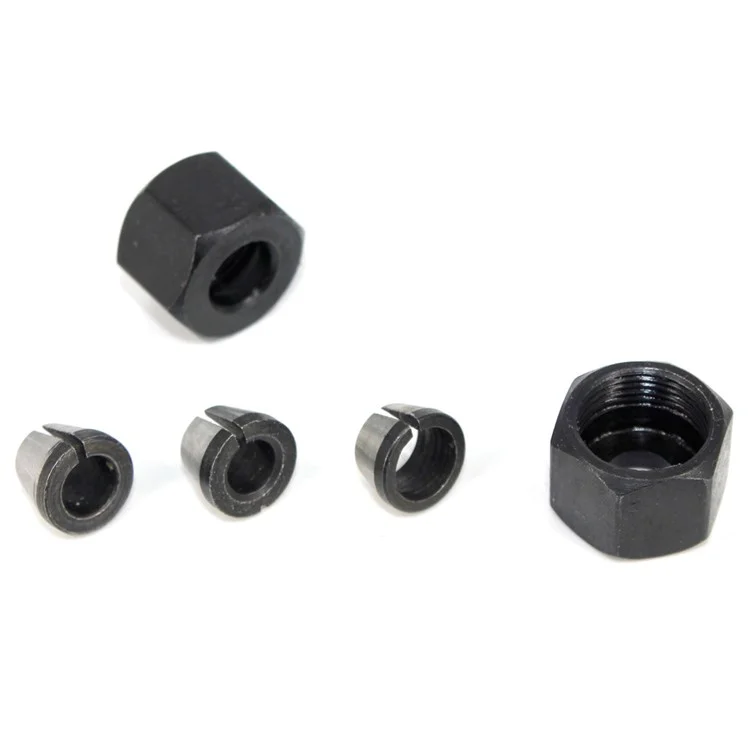 Ensemble de 6 pièces Porte-outils Collet Router Set Têtes de Vis Écrou Adaptateur 6mm / 6,35mm / 8mm pour Machines de Rognage, de Sculpture et de Fraisage