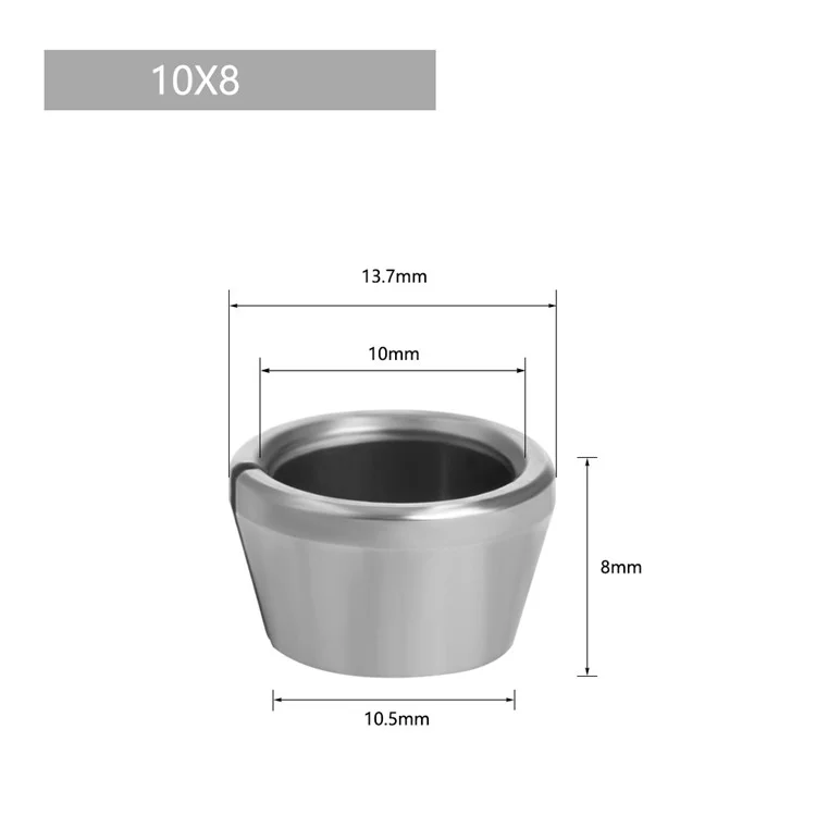 6PCS M17 Dado + Adattatore Collet Testa Dado M17 da 6mm / 6,35mm / 8mm / 9,5mm / 10mm per Macchina Utensile per Fresatura e Intaglio