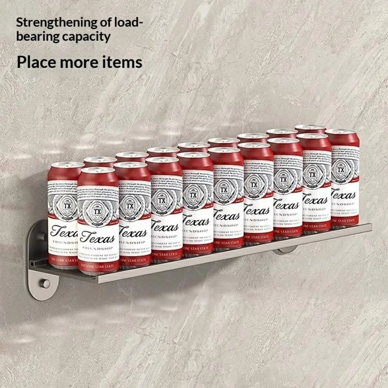 40x12x7 cm Scaffale da Bagno Pieghevole in Alluminio, 90 Gradi, Senza Fori, Rastrelliera da Parete Richiudibile per WC Cucina