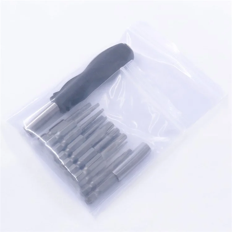 16-teiliges Torx-Sicherheits-Schraubendreher-Bohrersatz aus S2-Stahl mit 1/4-Zoll-Magnetischer Sechskantaufnahme