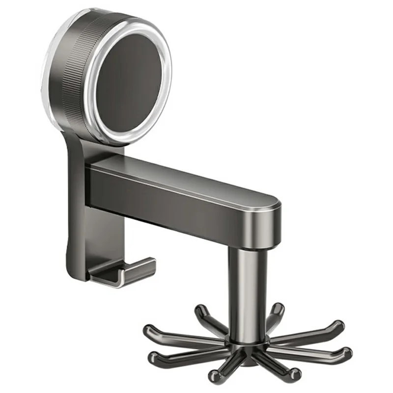 Range-ustensiles de cuisine avec ventouse 360° pivotant, organisateur mural sans perçage pour outils de cuisine planche à découper - Gris anthracite