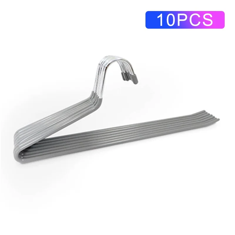 10 szt. 35 cm antypoślizgowe wieszaki do przechowywania, wielofunkcyjny zygzakowaty wieszak na spodnie, wieszak na spodnie w kształcie gęsi - odwrócone / szare