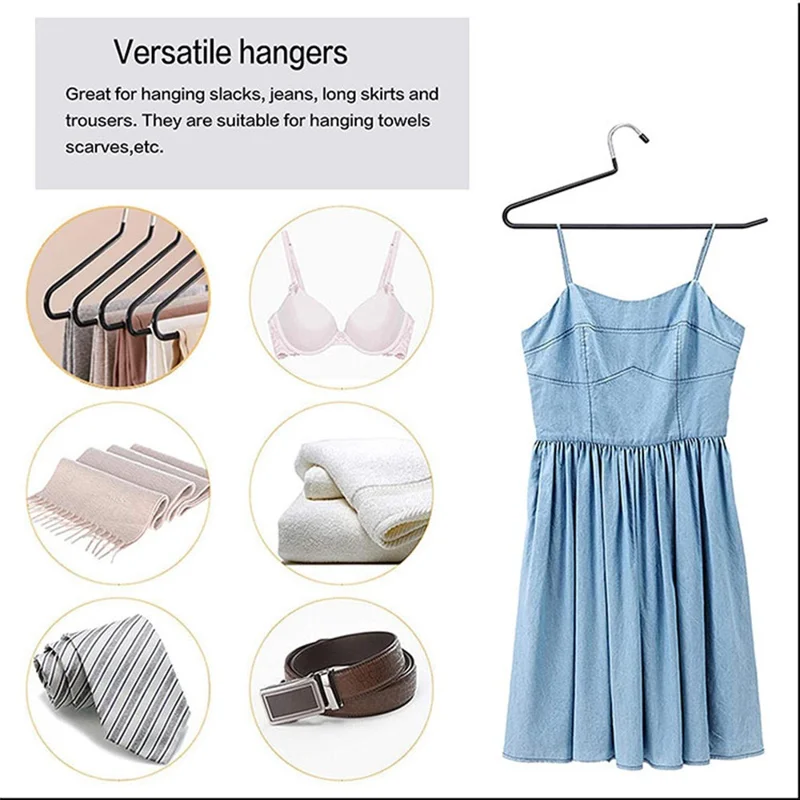 10Pcs 35cm Non-slip Storage Racks Multifunctional Z-shaped Trouser Rack Goose Clothes Pants Hanger - Obverse / White