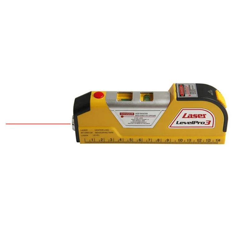 Cinta métrica horizontal láser LV-02 Medida vertical Regla horizontal 4 en 1 Medidor láser de nivel cruzado Cinta métrica
