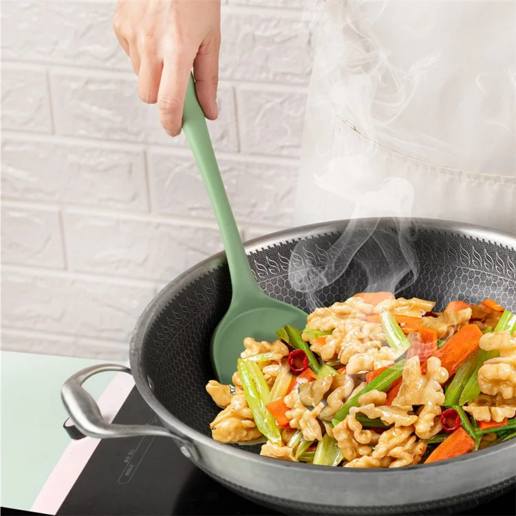 5Pcs / Set Kitchen Utensils Silicone Spatula Ladle Rice Spoon Kitchen Cooking Tools Kit (FDA Certificated, BPA Free)