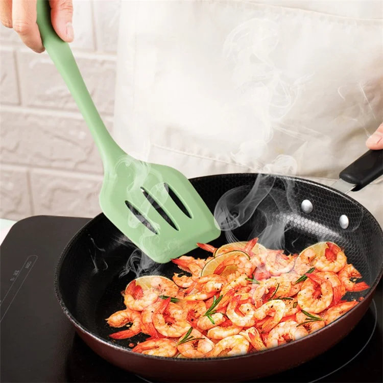 5Pcs / Set Kitchen Utensils Silicone Spatula Ladle Rice Spoon Kitchen Cooking Tools Kit (FDA Certificated, BPA Free)