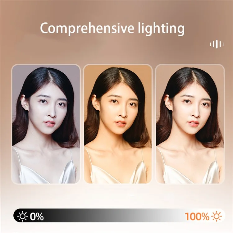 K-36 Clip-On Ring Light Rechargeable LED Selfie Fill Light per Cellulare, Laptop, Tablet, Fotocamera