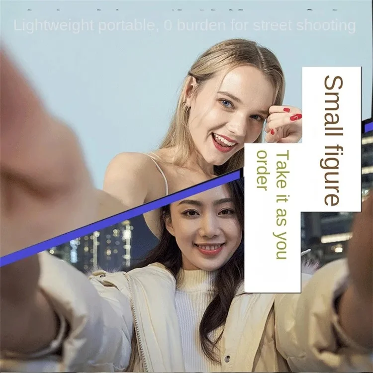 K-36 Clip-On Ring Light Rechargeable LED Selfie Fill Light per Cellulare, Laptop, Tablet, Fotocamera