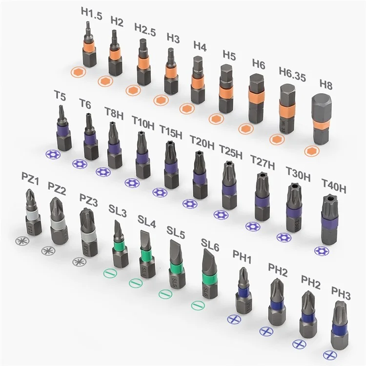 KING'SDUN KS-882042 35Pcs Portable Electric Screwdriver Set Handheld Precision Screwdriver with 5 Speed Torque