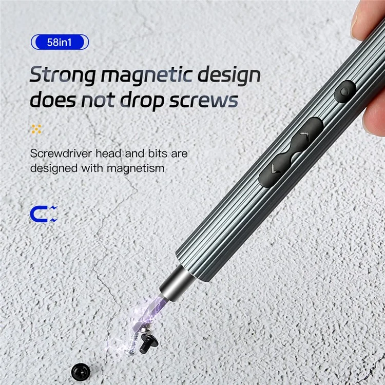 KING'SDUN KS-882058 58-in-1 Precision Electric Screwdriver Set Portable Screwdriver with S2 Steel Bits