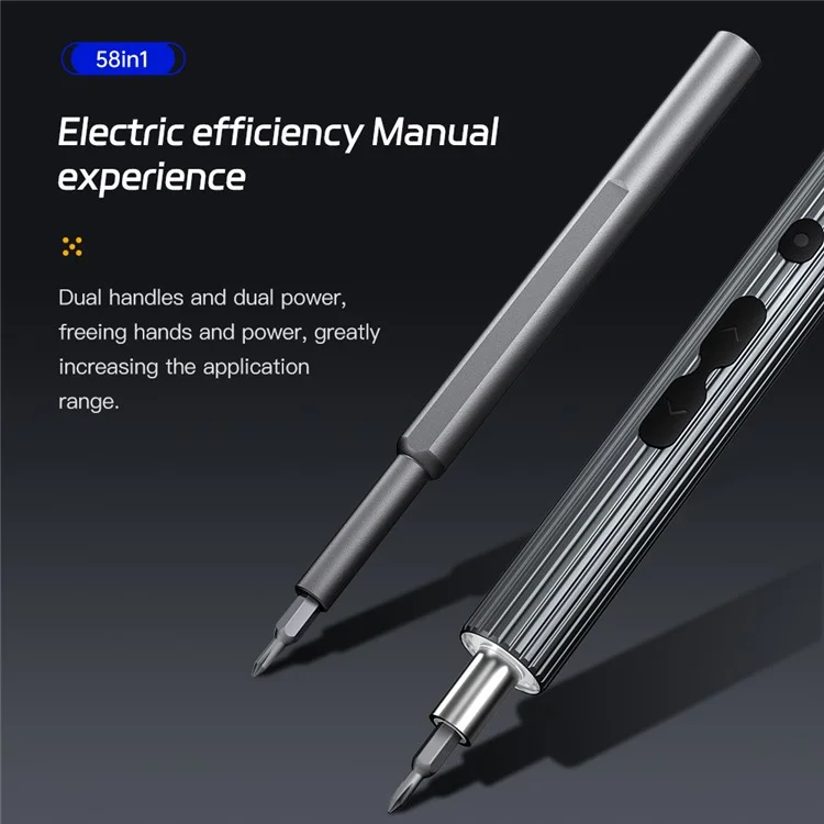 KING'SDUN KS-882058 58-in-1 Precision Electric Screwdriver Set Portable Screwdriver with S2 Steel Bits