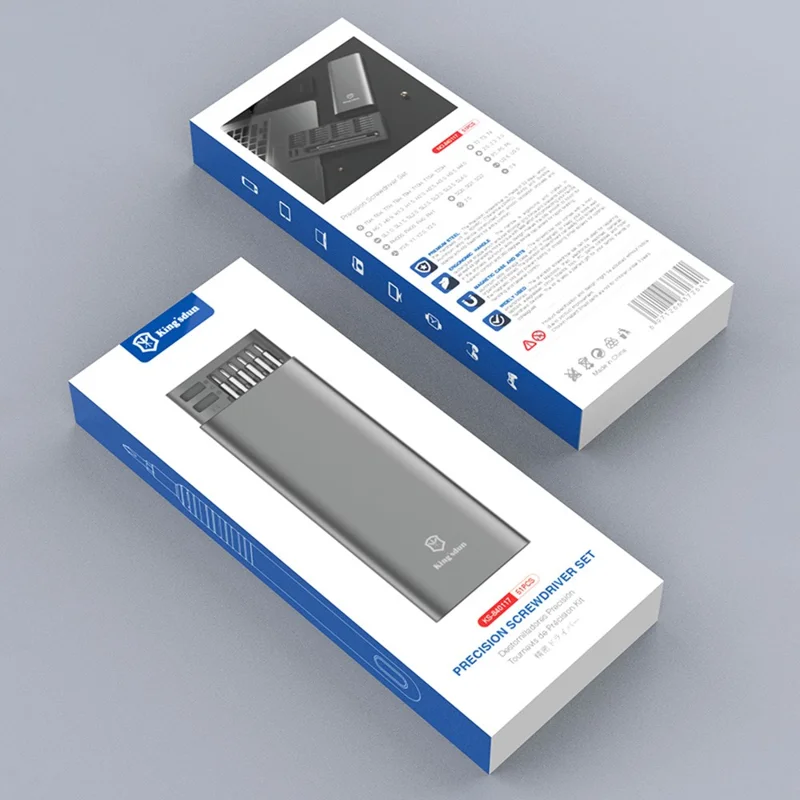 KING'SDUN KS-840117 51-in-1 Handheld Screwdriver Set with Bits Portable Metal Precision Screwdriver