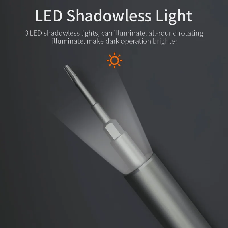 KING'SDUN 62-in-1 Handheld Screwdriver Set with 48 Bits Portable Metal Precision Screwdriver with LED Light