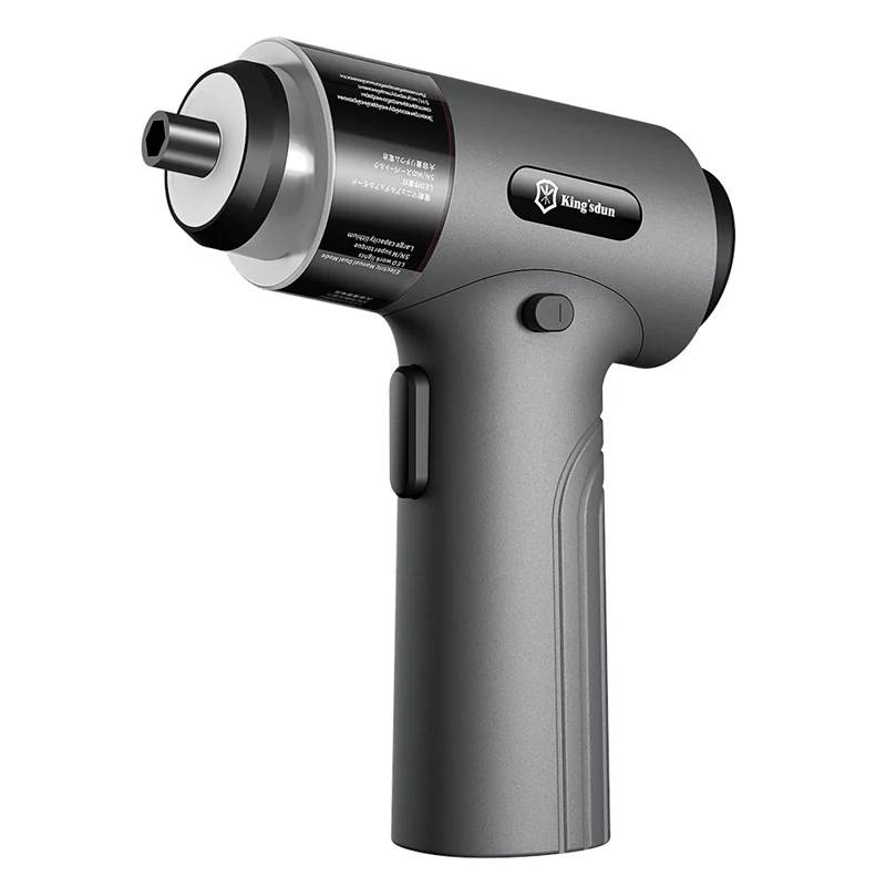 KING'sdun KS-882047 3,7 V multifunzione 35 in 1 Set di cacciaviti elettrici con luce LED e strumento di riparazione Power Tool - Grigio