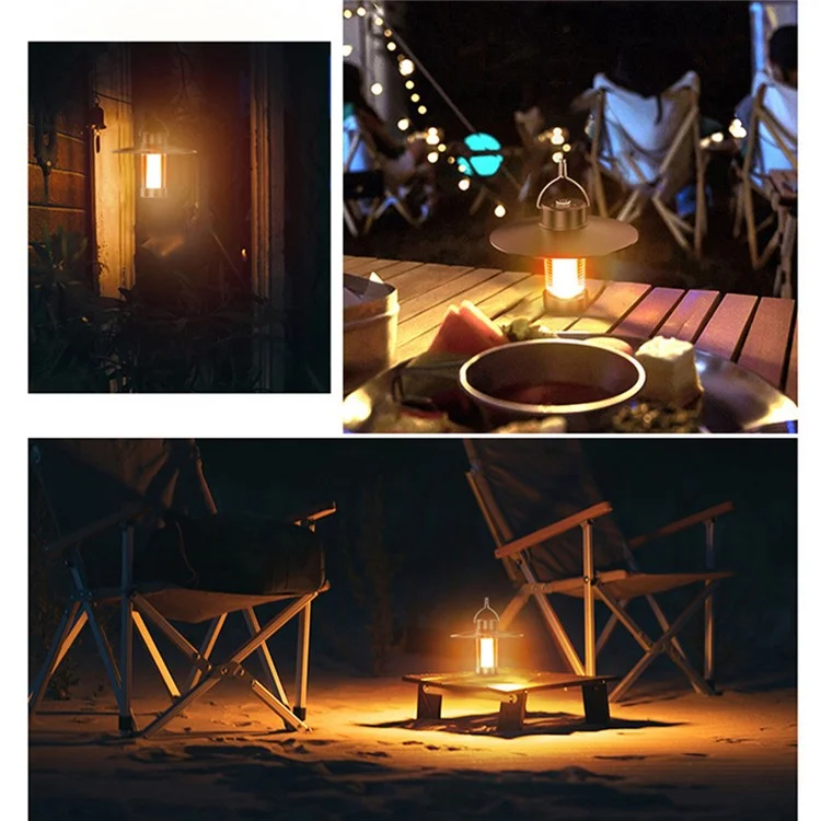 YYD-01 Portable Outdoor Camping Lantern Lamp Hanging Tent Light Rechargeable Emergency LED Light