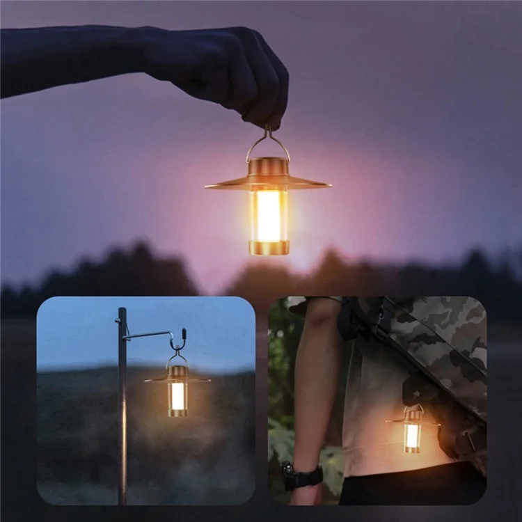 YYD-01 Portable Outdoor Camping Lantern Lamp Hanging Tent Light Rechargeable Emergency LED Light