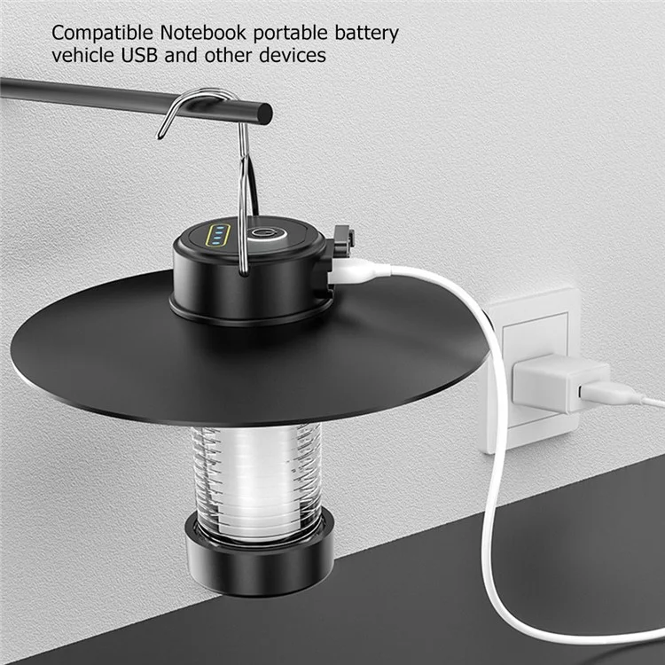 YYD-01 Portable Outdoor Camping Lantern Lamp Hanging Tent Light Rechargeable Emergency LED Light