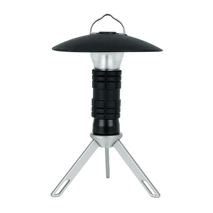 USB -wiederaufladbare Tischleuchte Laternenlampe Wasserdichtes Notfall Für Campen, Wandern, Angeln, Stromausfall - Schwarz