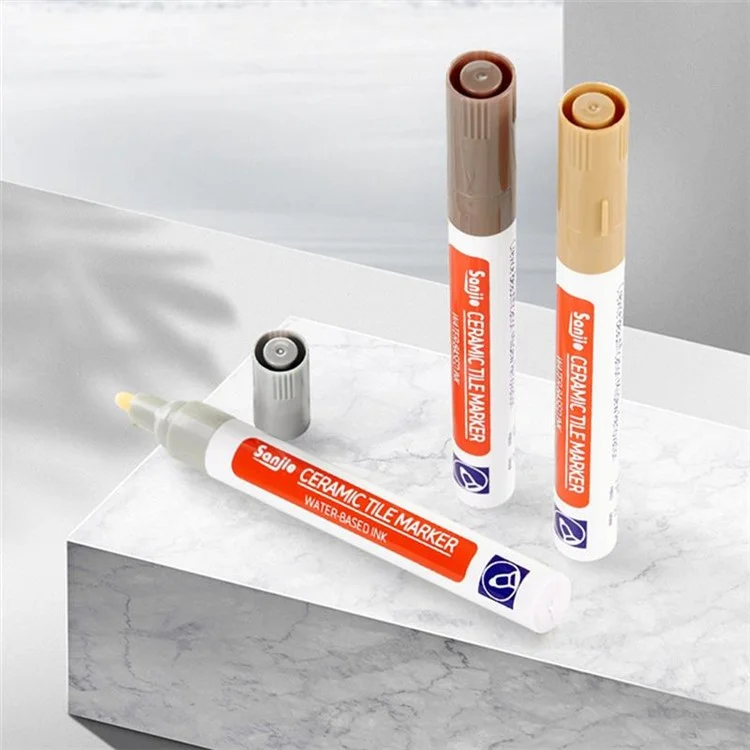 SANJIE Grout-Füller-Stift Fliesen-Reparatur-Marker-Stift zum Wiederherstellen von Fliesen an Wand und Boden - Gold 