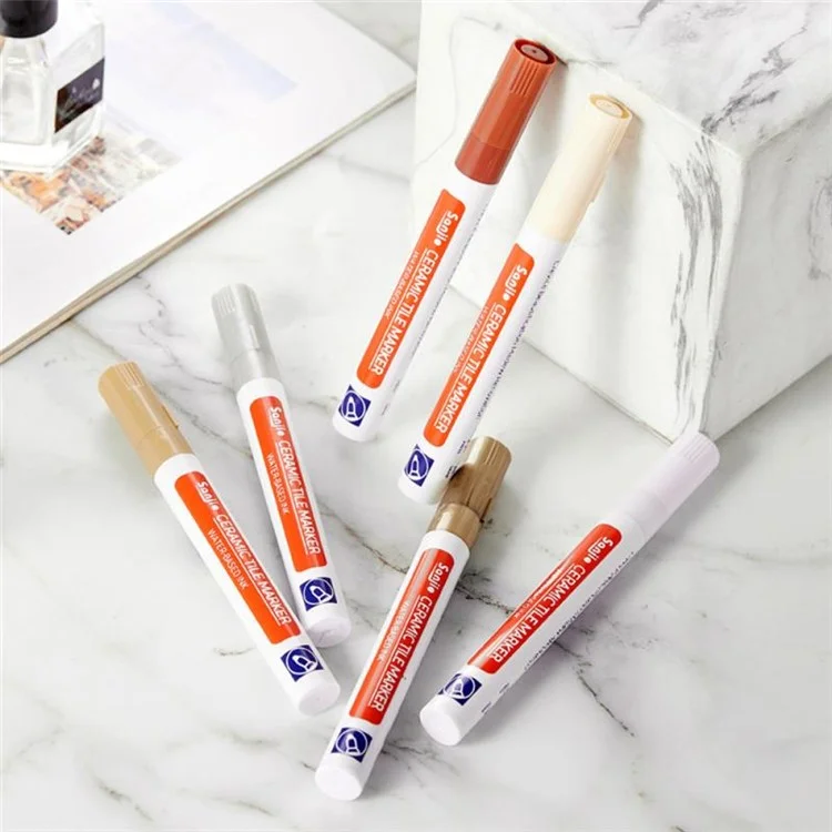 SANJIE Grout-Füller-Stift Fliesen-Reparatur-Marker-Stift zum Wiederherstellen von Fliesen an Wand und Boden - Gold 