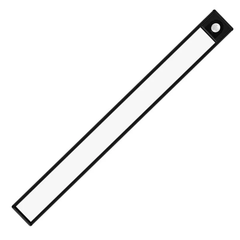 MZ-L1005 40CM Magnetic Cabinet Strip Light Self-Adhesive Closet Lamp Wardrobe Lighting Smart LED Motion Sensor Night Light - Black