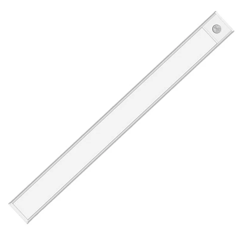 MZ-L1005 40CM Magnetic Cabinet Strip Light Self-Adhesive Closet Lamp Wardrobe Lighting Smart LED Motion Sensor Night Light - Silver