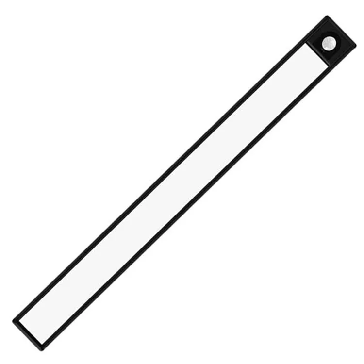 MZ-L1005 60CM Smart LED Motion Sensor Cabinet Strip Light Self-Adhesive Closet Lamp Wardrobe Lighting Night Light - Negro