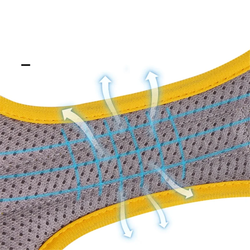 DUOMM HT-524 Breathable Pet Dog Harness Reflective Puppy Gift Safety Vest with Control Handle ST - Red / L