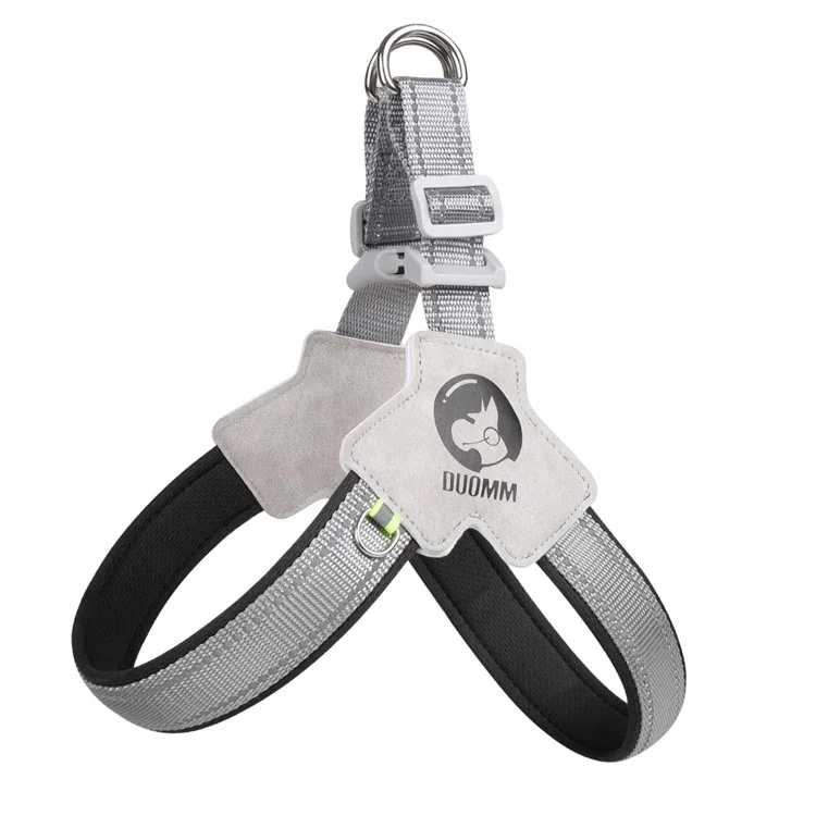 DUOMM HT-515 Dog Harness Double Layer Fabric Pet Breathable Reflective Harness - Black M